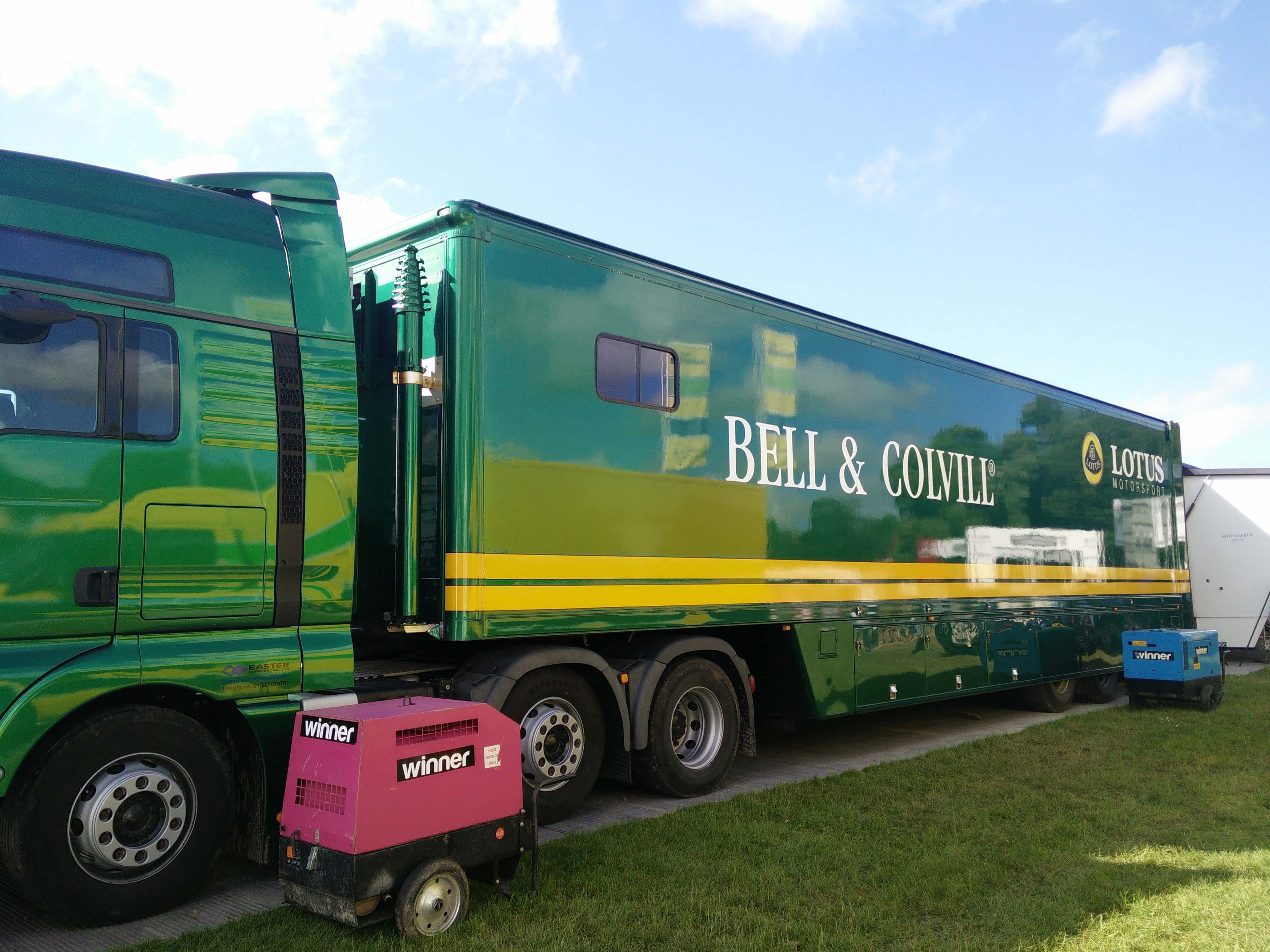 Trailer Branding for Lotus at Goodwood FOS